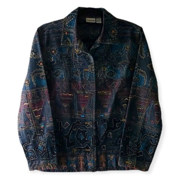 Chico's Jackets & Blazers - Chico's Embellished Jean Jacket Size 8